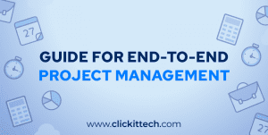 banner that reads Guide for end-to-end project management