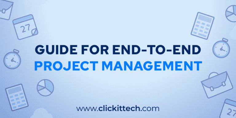 banner that reads Guide for end-to-end project management